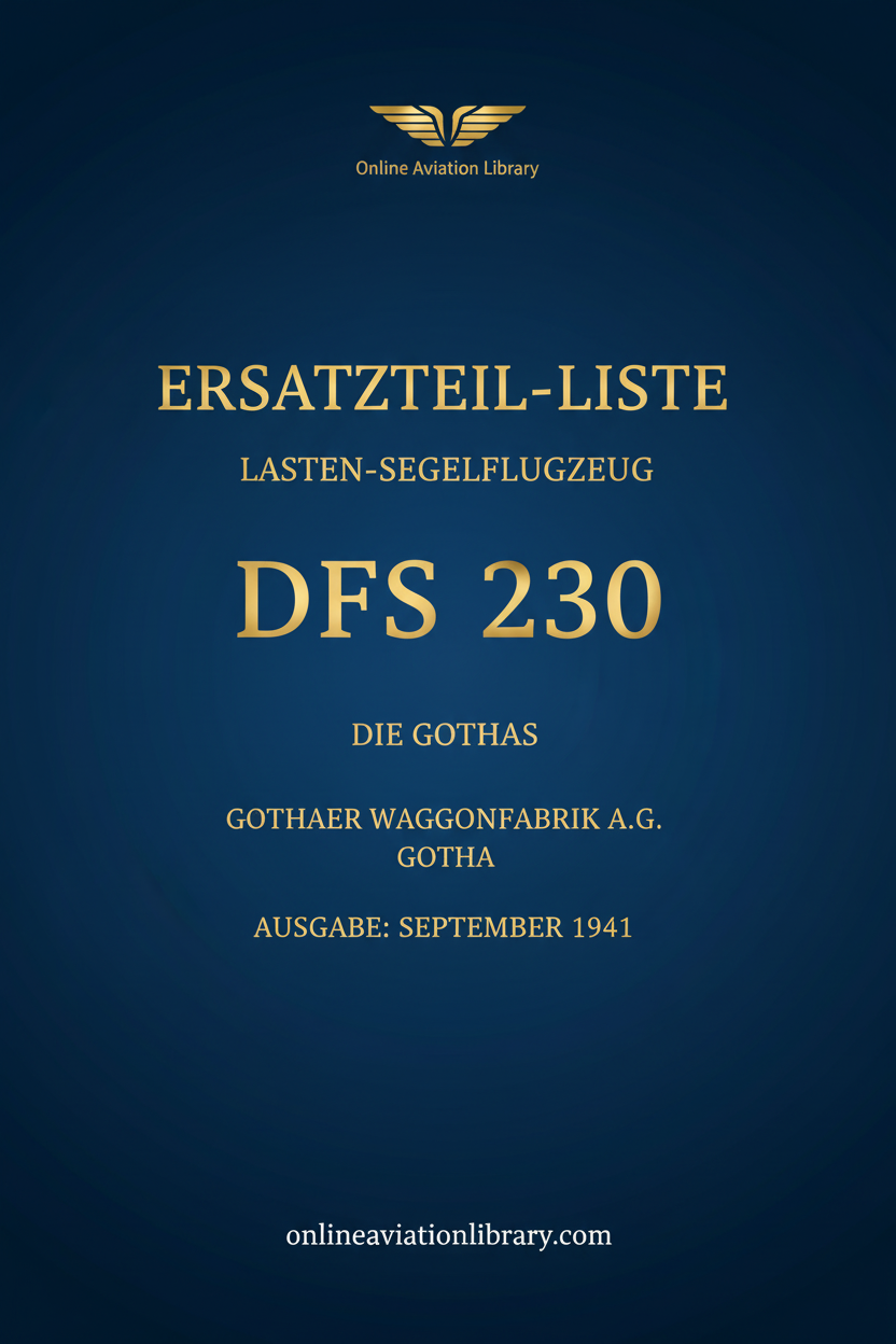 DFS 230 Standard Cover Page