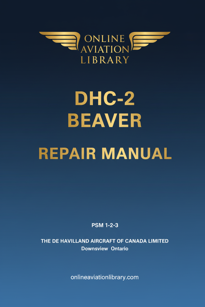 DHC-2 Beaver Repair Manual Standard Cover Page