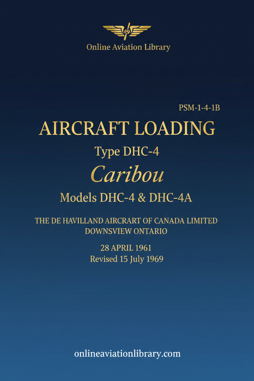 DHC-4 Caribou Aircraft Loading Text-Only Cover Page