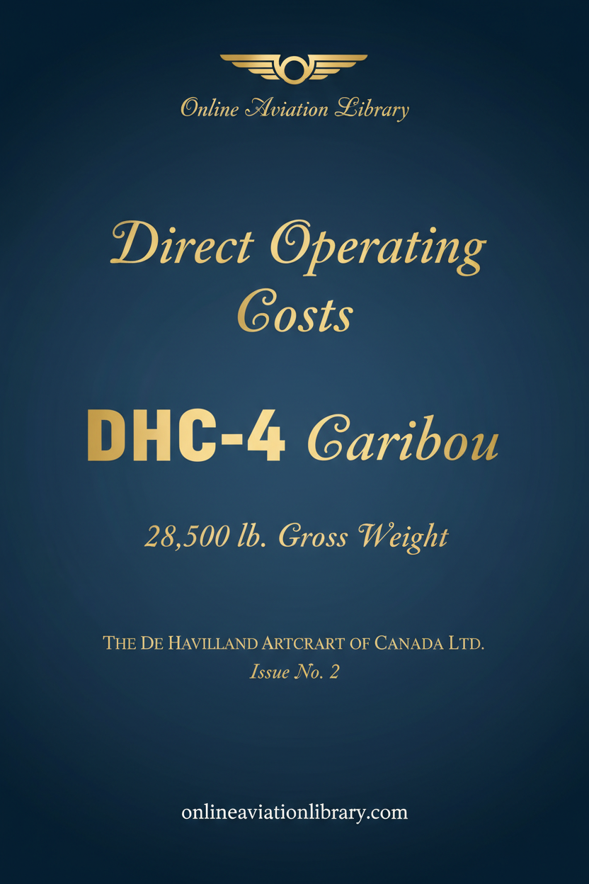 DHC-4 Caribou Direct Operating Costs Text-Only Cover Page