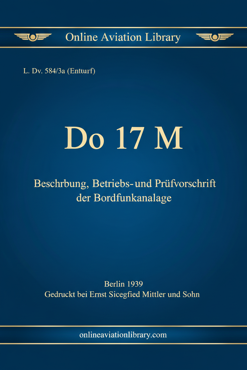 Do 17 M Bordfunkanlage Cover