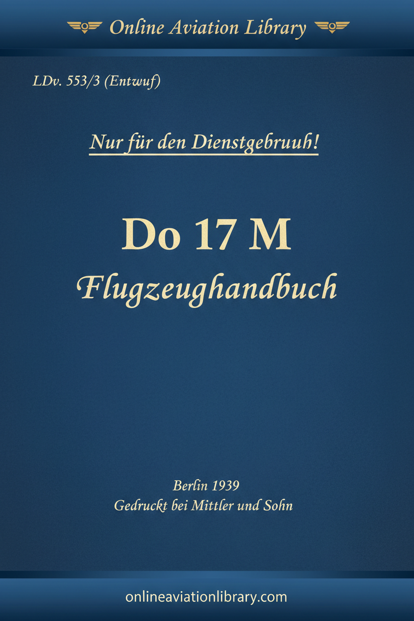 Do 17 M Flugzeughandbuch Cover