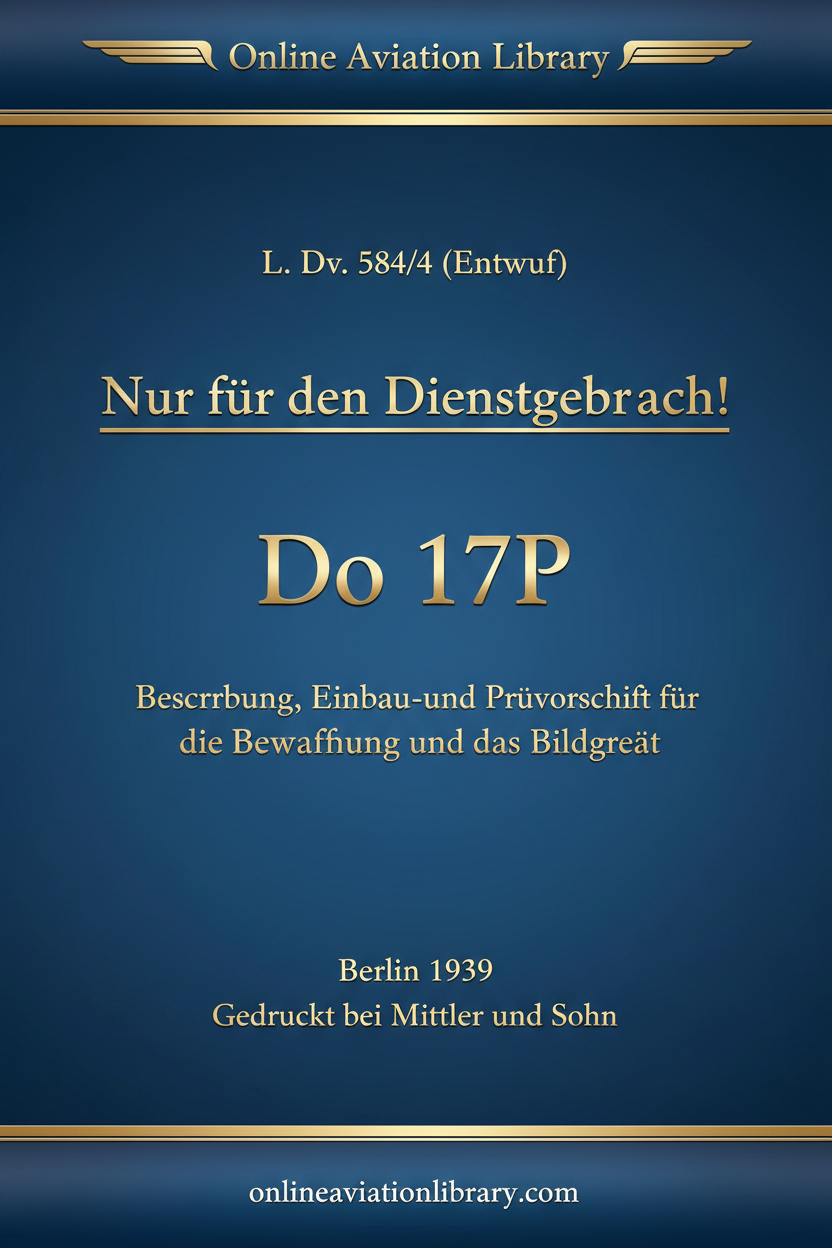 Do 17 P Bewaffnung Cover Page