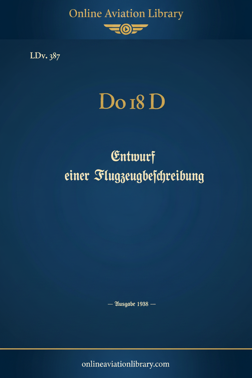 Do 18 D Flugzeugbeschreibung Cover