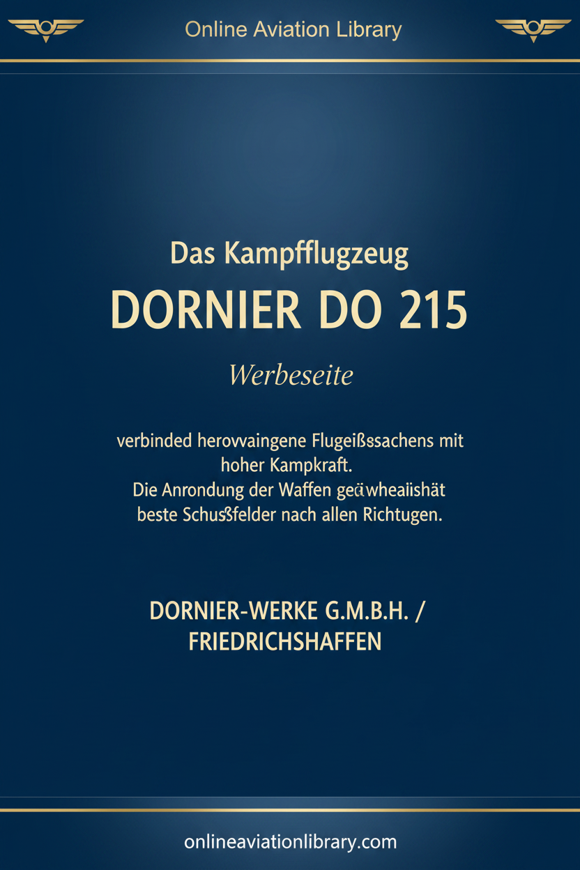 Do 215 Werbeseite Cover