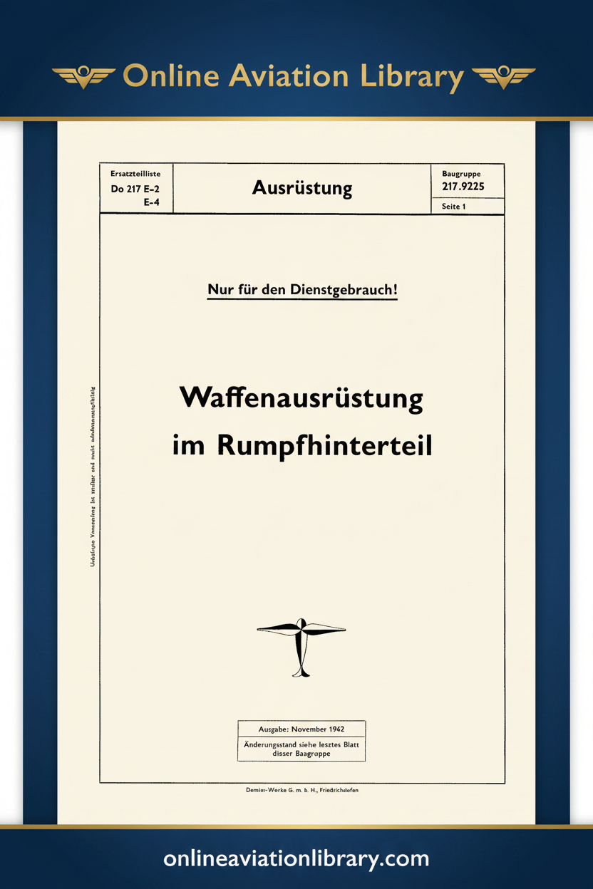 Do 217 ETL Rumpfhinterteil Cover
