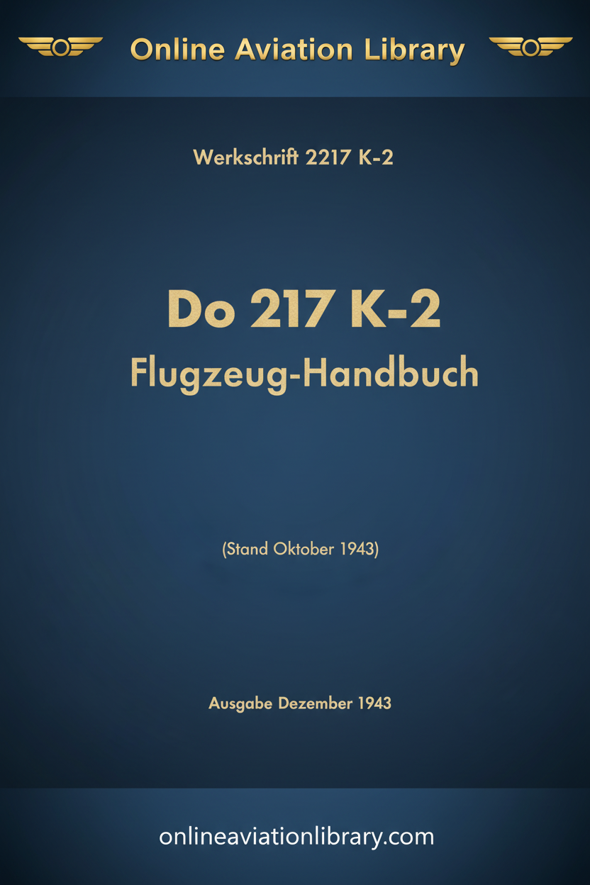 Do 217 K-2 Flugzeug-Handbuch