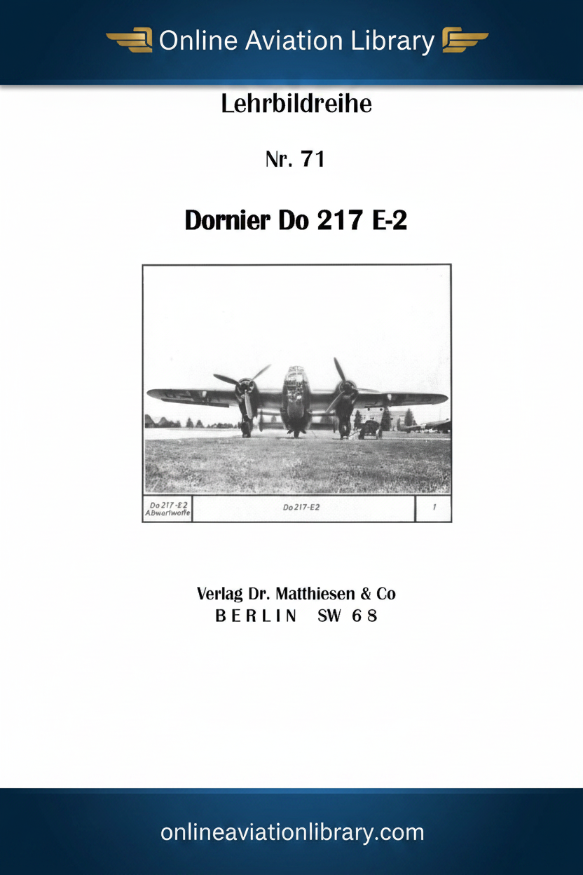 Do 217 Lehrbildreihe Cover