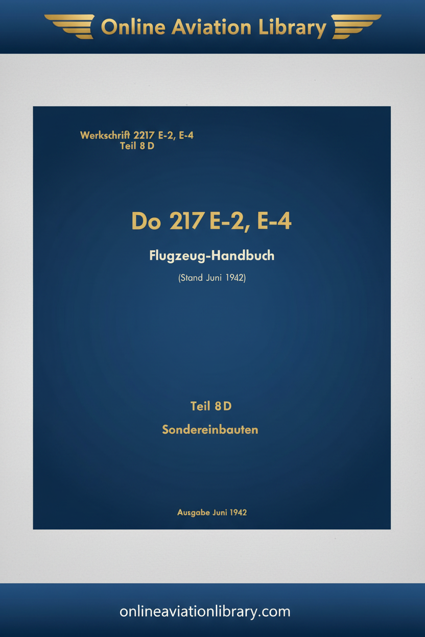 Do 217 Teil 8D Sondereinbauten Cover