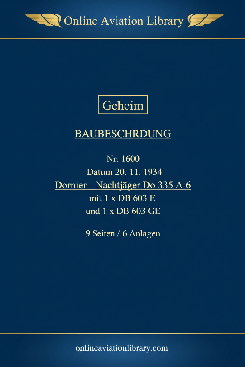 Do 335 A-6 Nachtjäger Cover
