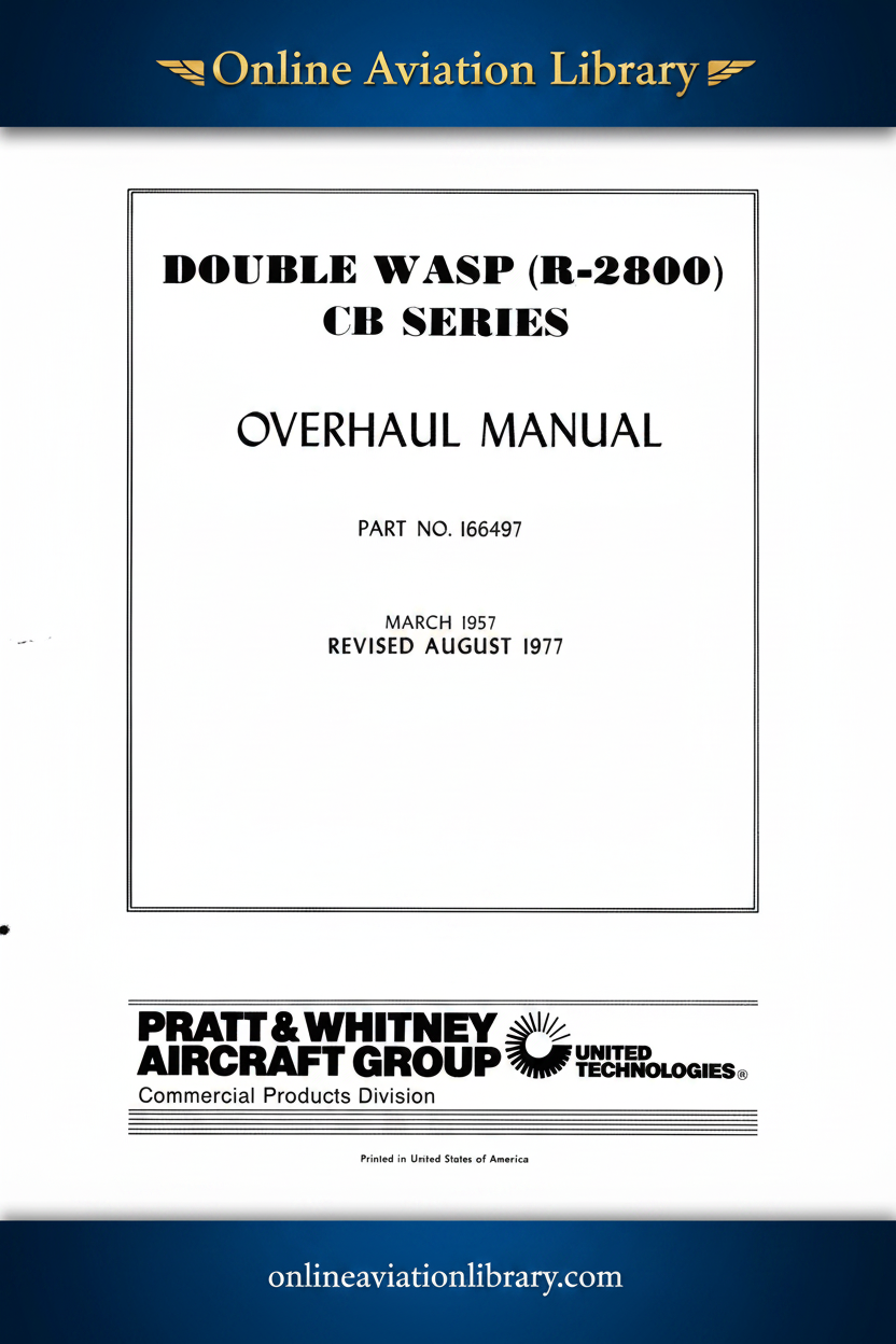 Double Wasp CB Series Overhaul Manual 1977