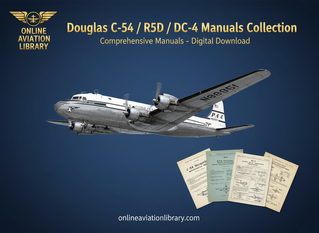 Douglas C-54 R5D DC-4 Manuals Collection Facebook Banner