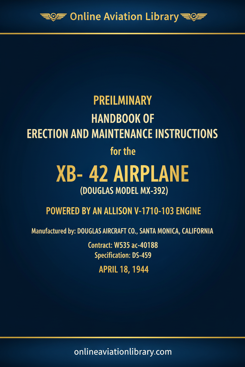 Douglas XB-42 Standard Cover Page 1 - Corrected