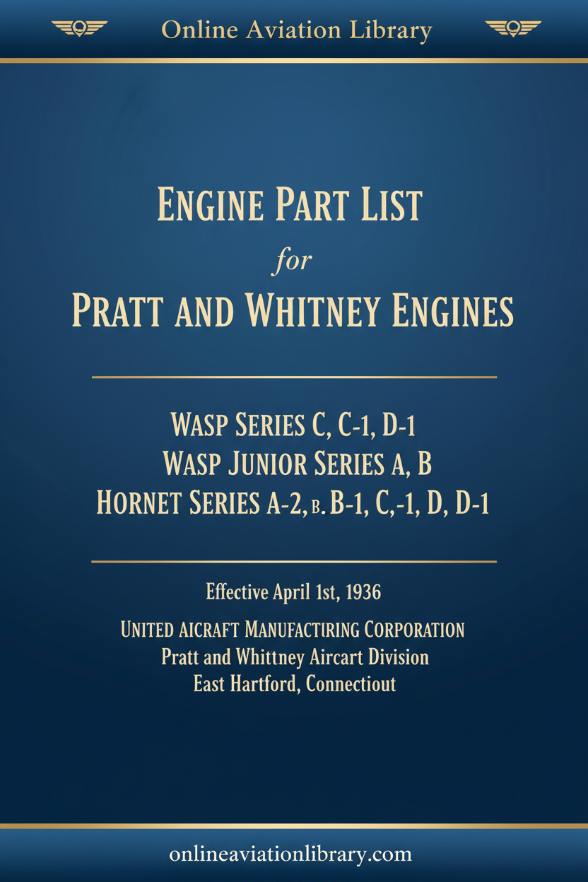 Engine Part List 1936
