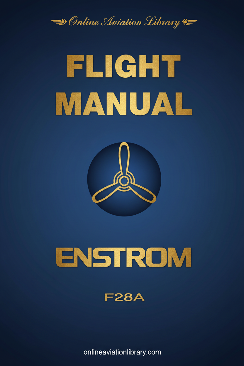 Enstrom F28A Flight Manual Cover Page