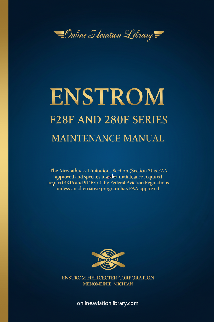 Enstrom F28F and 280F Maintenance Manual Cover Page