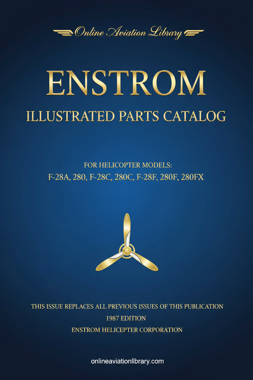 Enstrom Illustrated Parts Catalog Cover Page