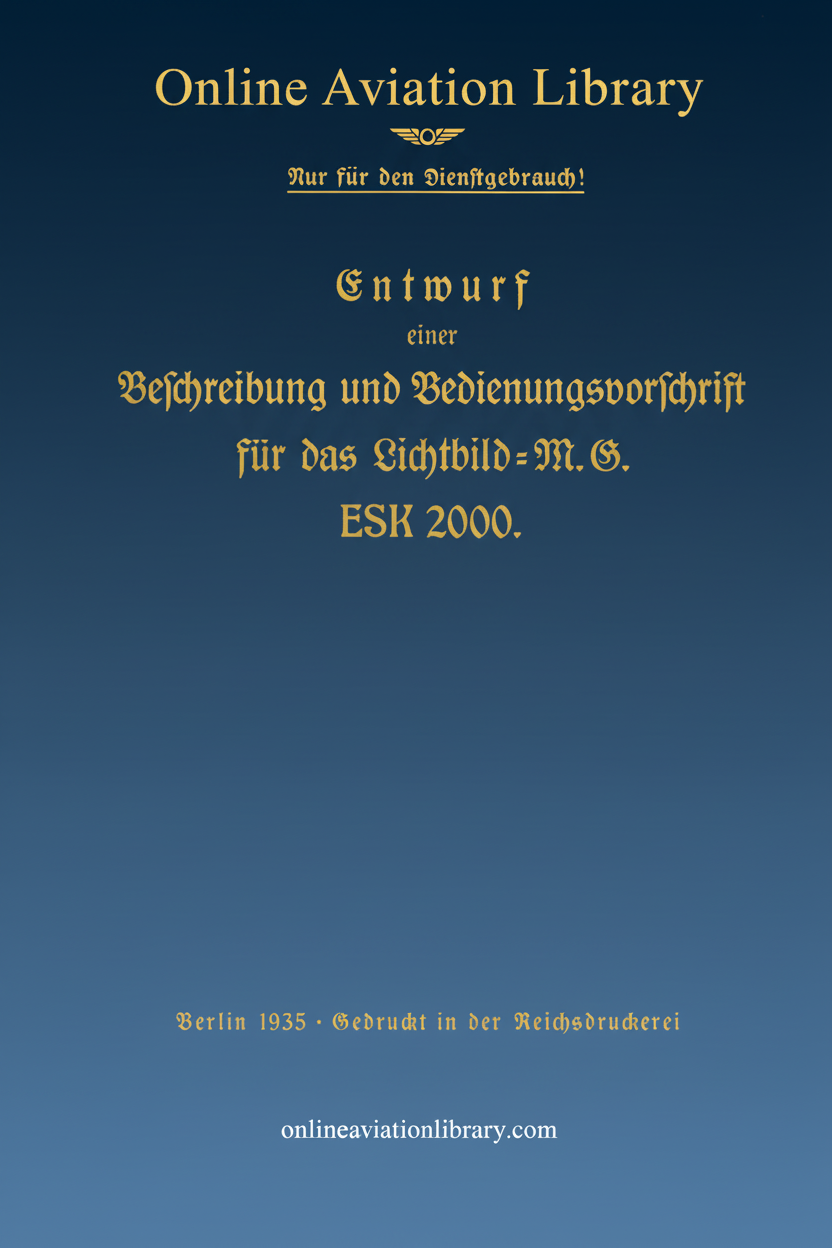 ESK 2000 Photo Machine Gun Manual Cover Page