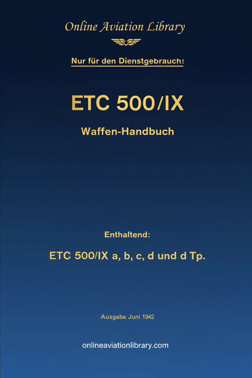 ETC 500/IX Manual Cover Page
