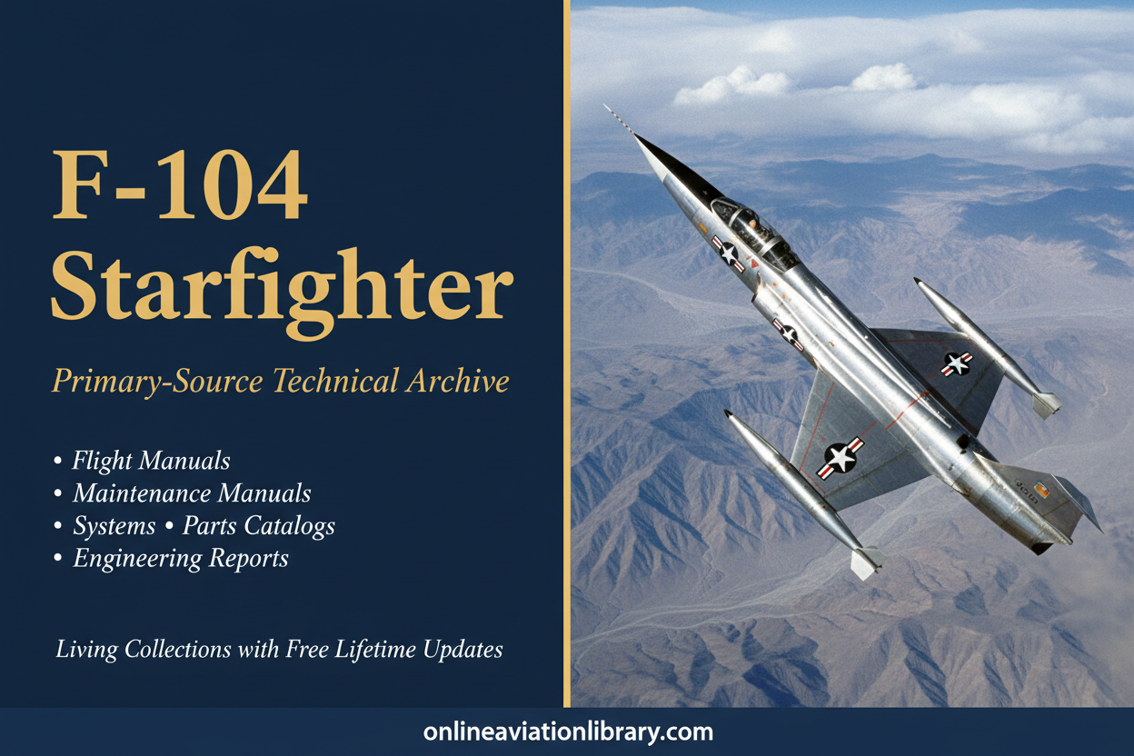 F-104 Starfighter Banner — Split Panel
