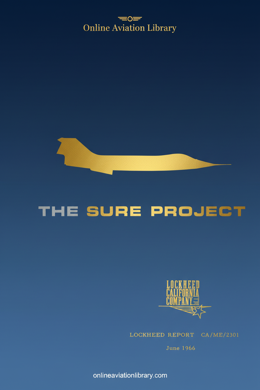 F-104 Starfighter SURE Project Cover Page