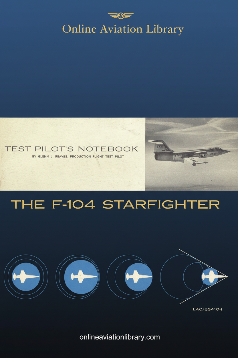 F-104 Starfighter Test Pilot's Notebook Cover Page