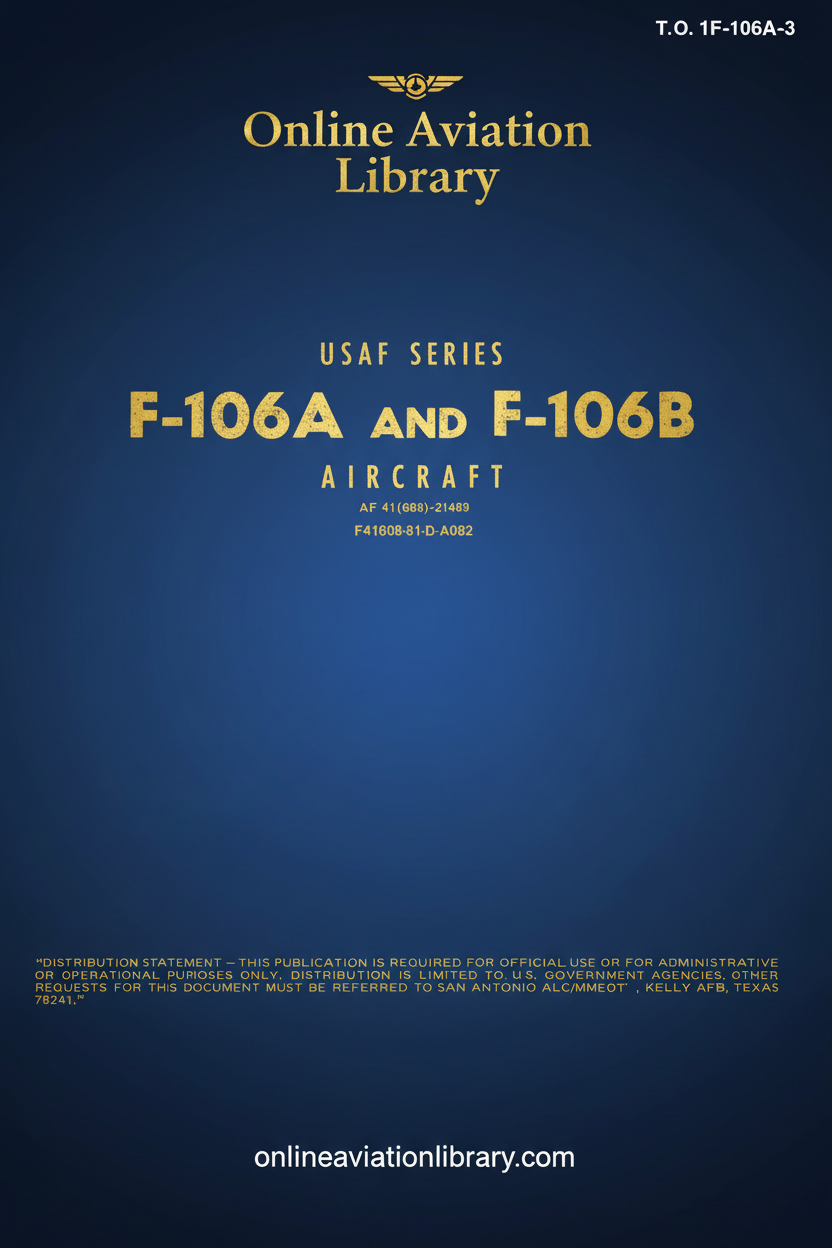 F-106A & F-106B Structural Repair Manual Cover Page
