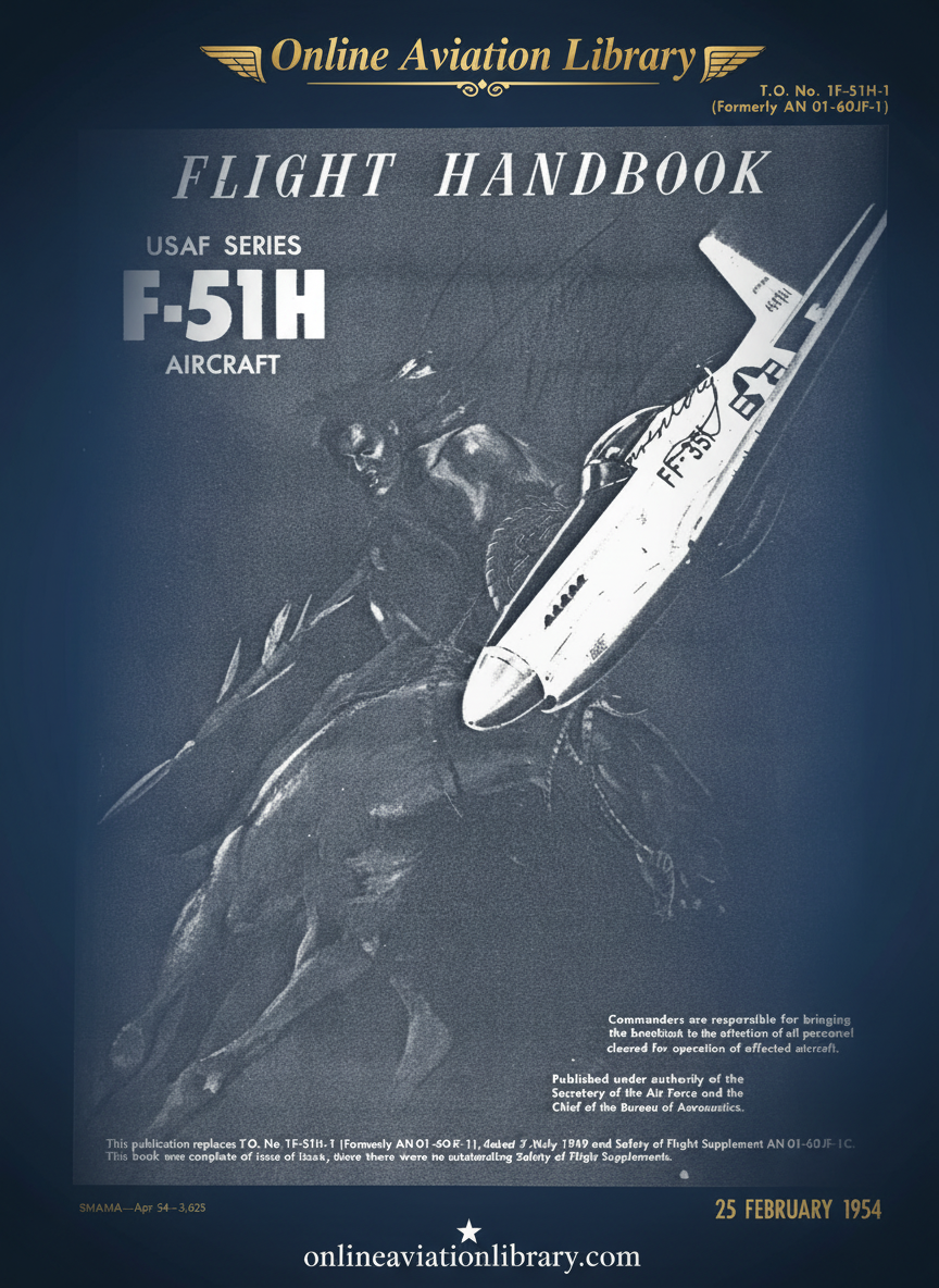 F-51H Aircraft Flight Handbook Cover Page