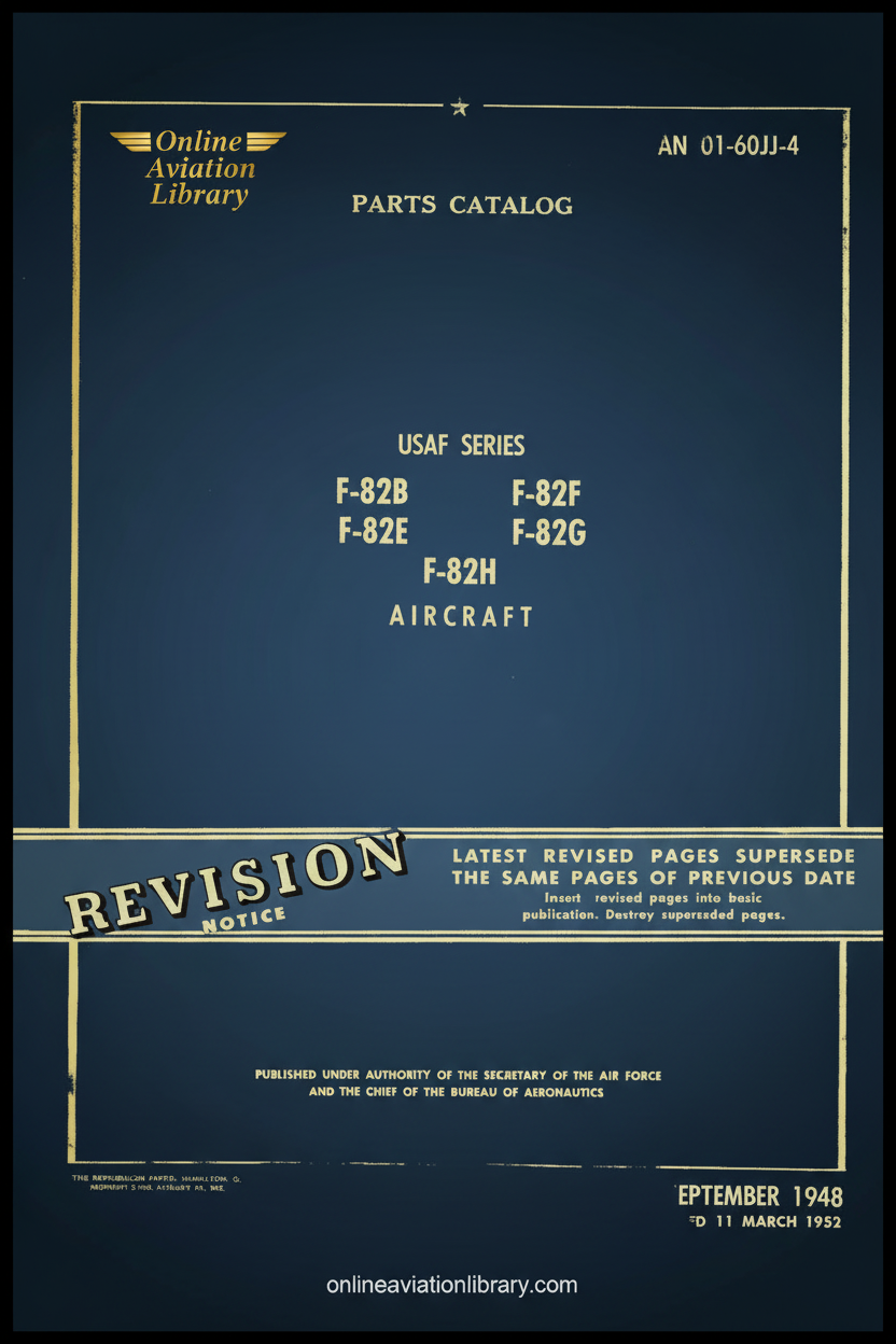 F-82 Parts Catalog Cover Page