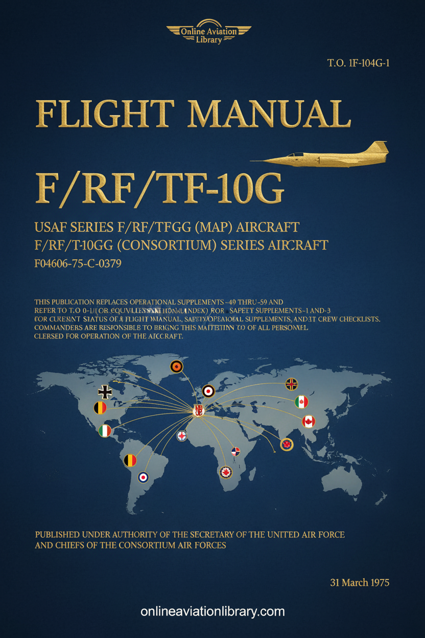 F/RF/TF-104G Flight Manual Cover Page
