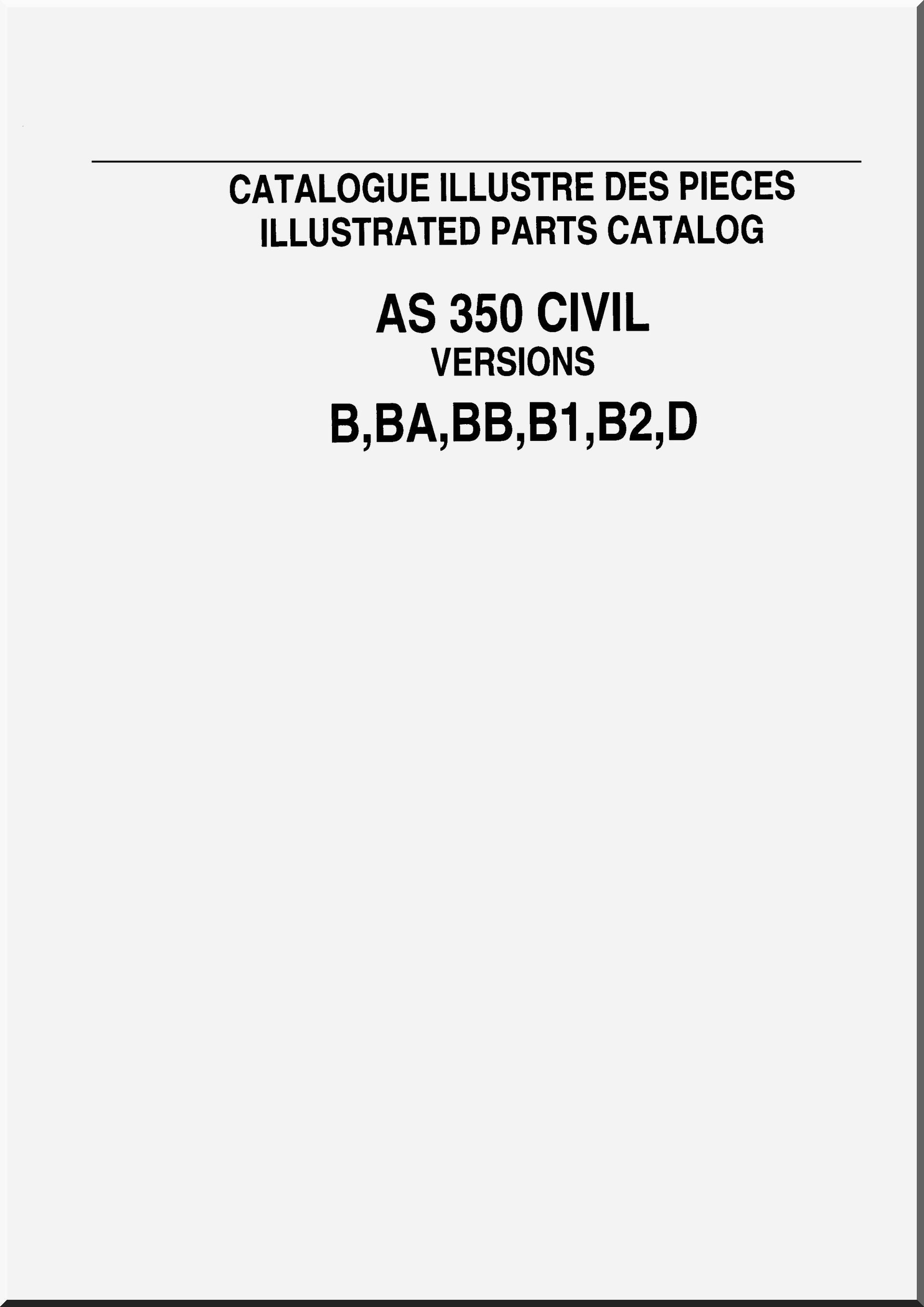 Aerospatiale AS 350 Écureuil B version Helicopter Bundle Manuals to Download