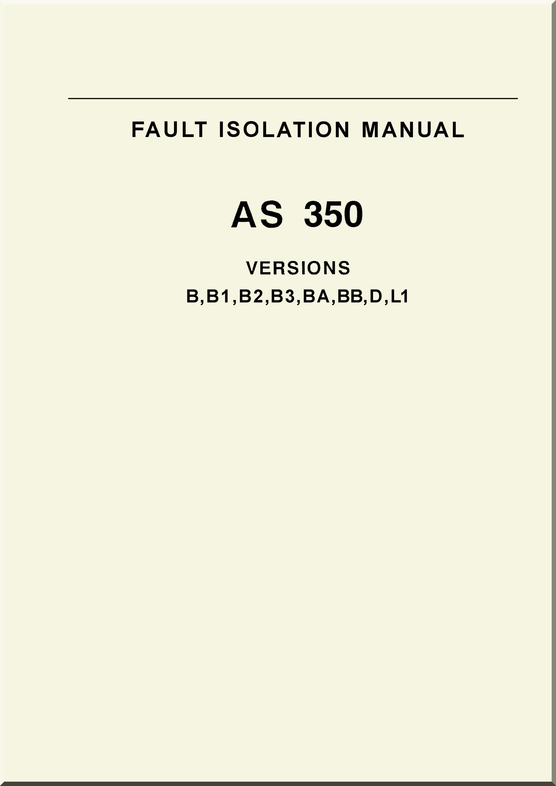 Aerospatiale AS 350 Écureuil B version Helicopter Bundle Manuals to Download