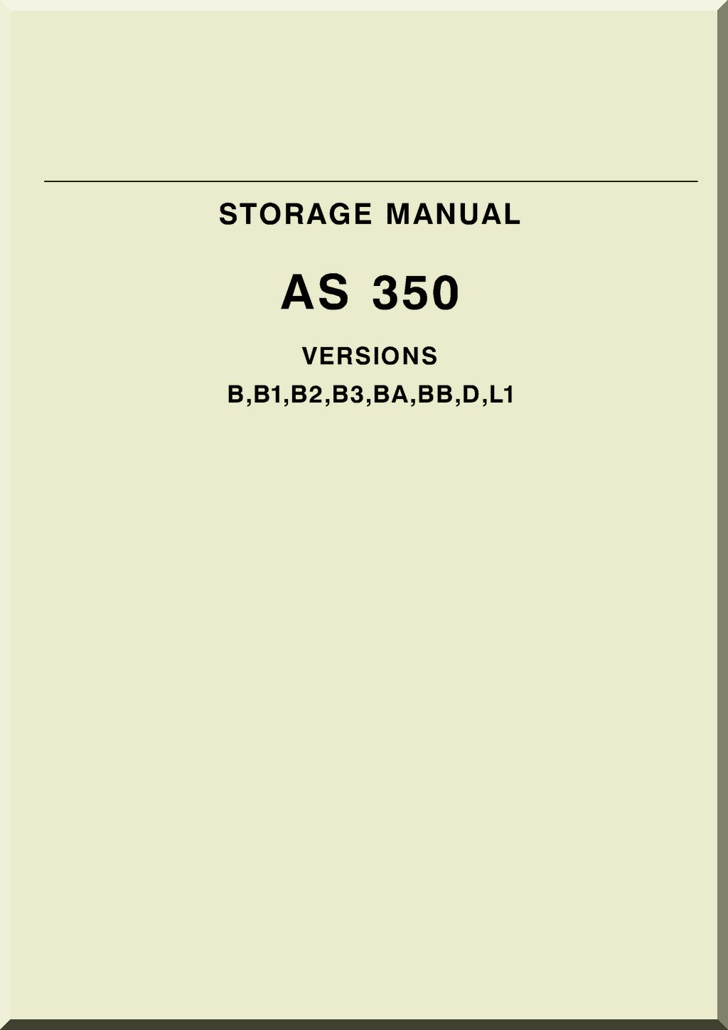 Aerospatiale AS 350 Écureuil B version Helicopter Bundle Manuals to Download
