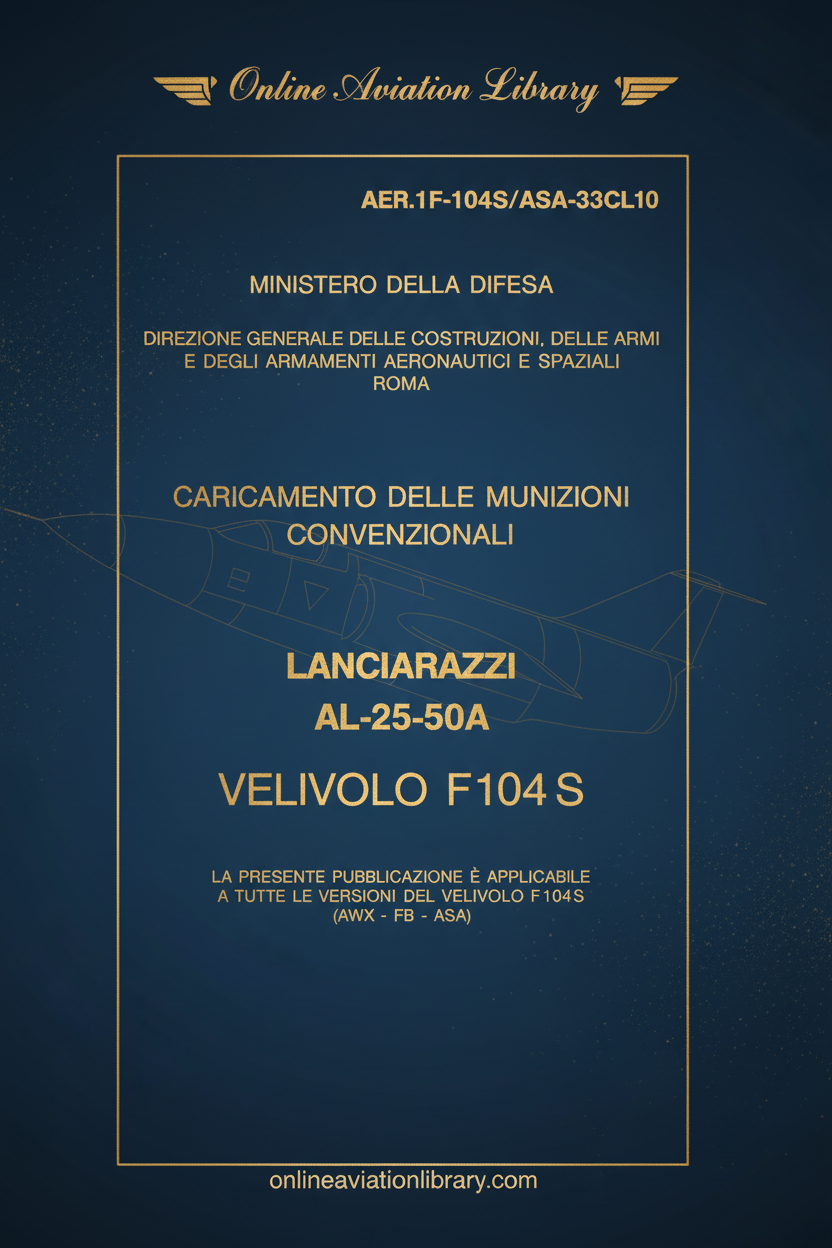 F104S AL-25-50A Loading Manual Cover Page