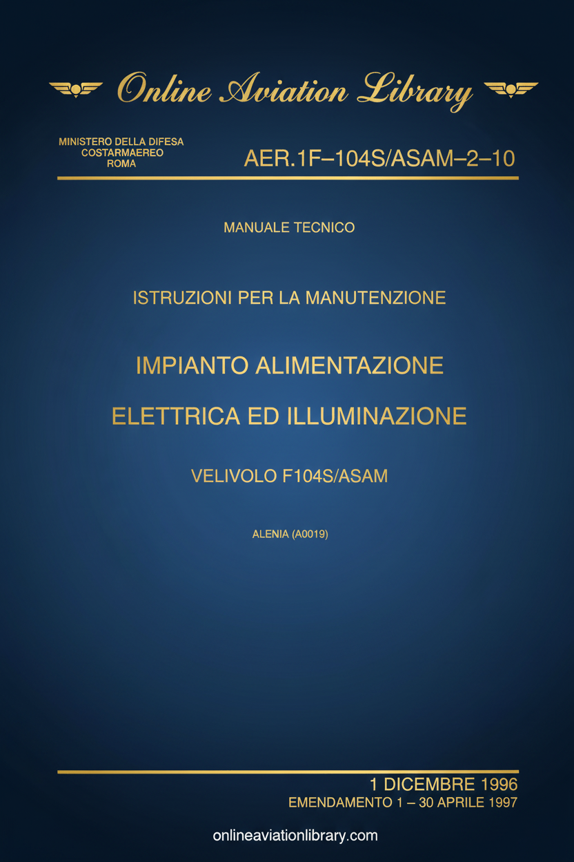 F104S/ASAM Electrical Power and Lighting Manual Cover Page