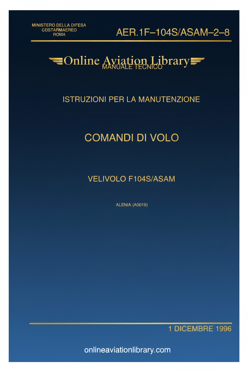 F104S/ASAM Flight Controls Manual Cover Page