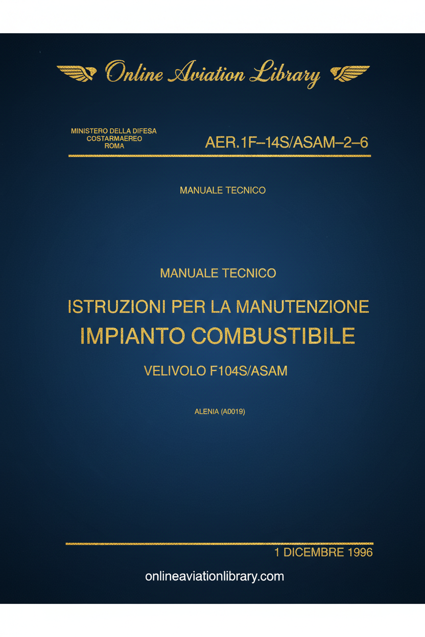 F104S/ASAM Fuel System Manual Cover Page