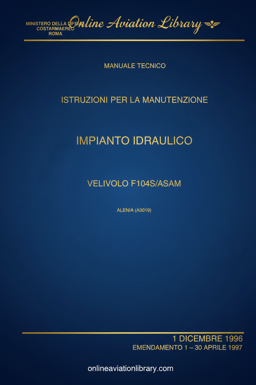 F104S/ASAM Hydraulic System Manual Cover Page