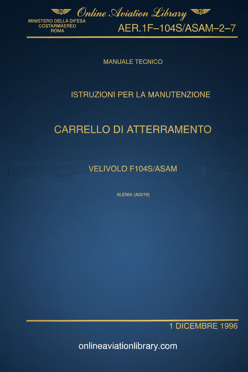 F104S/ASAM Landing Gear Manual Cover Page