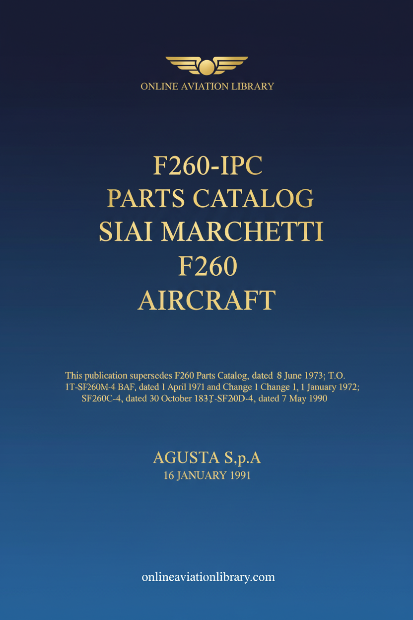 F260 Parts Catalog Cover