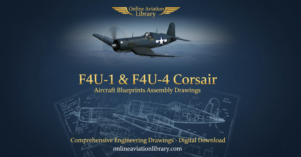 F4U Corsair Blueprints Banner 1