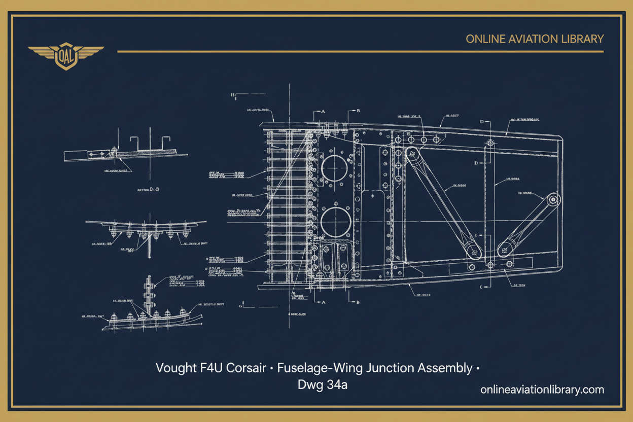 F4U Fuselage-Wing Junction 34a — Navy