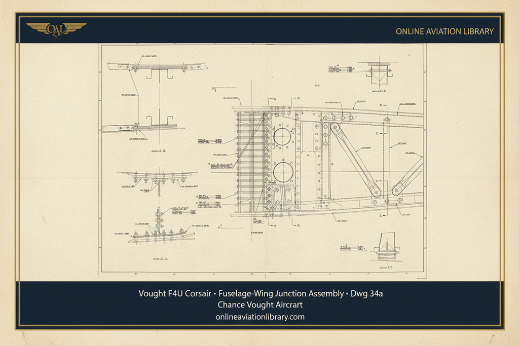 F4U Fuselage-Wing Junction 34a — Parchment