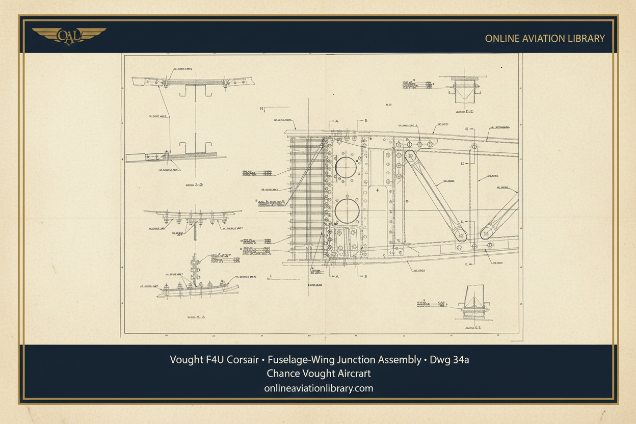 F4U Fuselage-Wing Junction 34a — Parchment