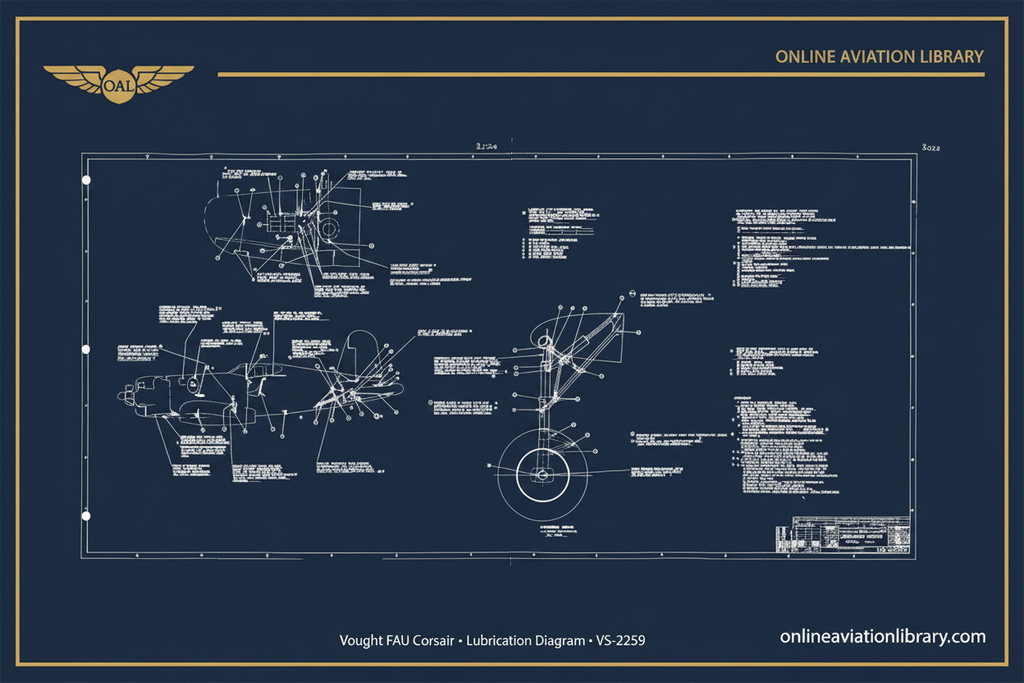 F4U Lubrication Diagram VS-2259 — Navy