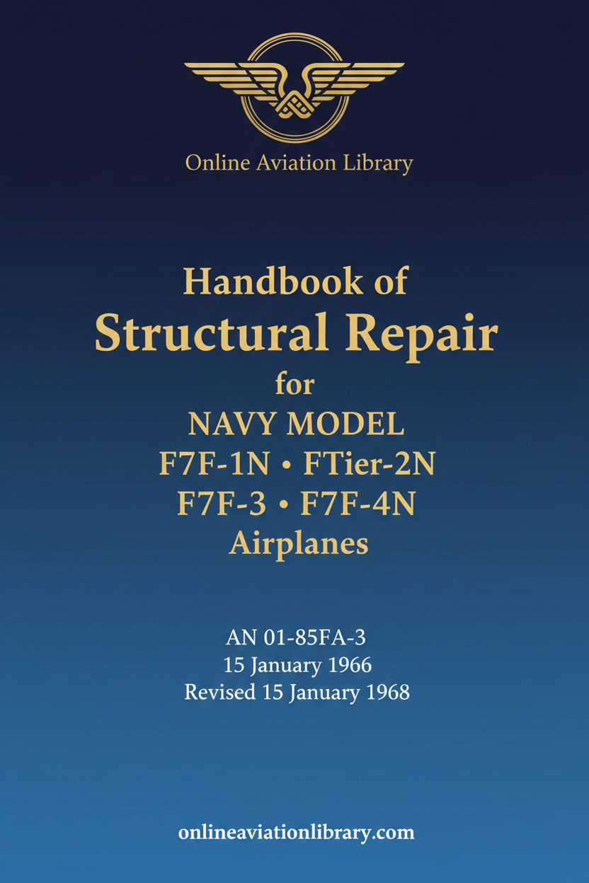 F7F Structural Repair Manual - Standard Cover Page