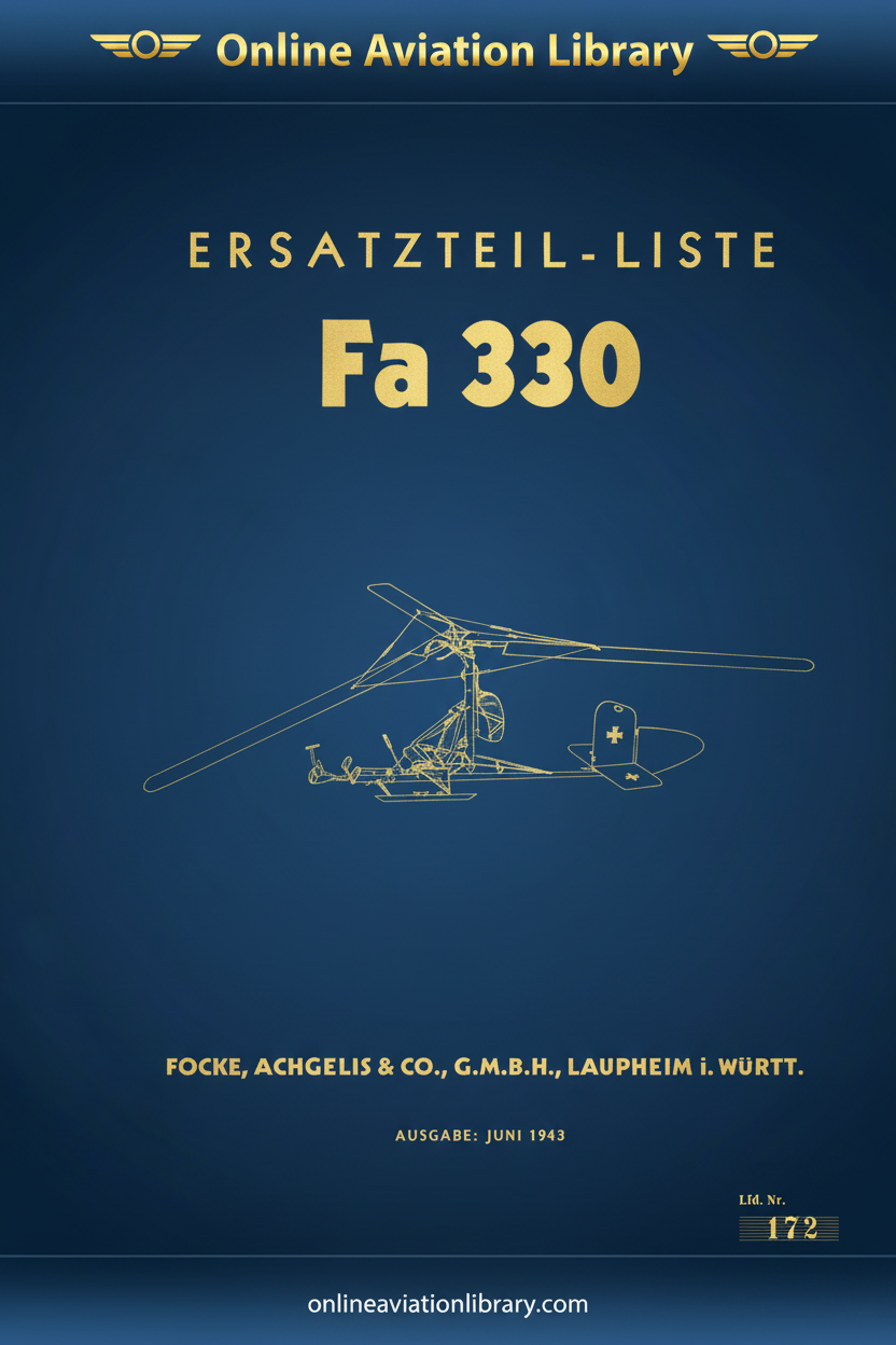 Fa 330 Ersatzteilliste Cover Page