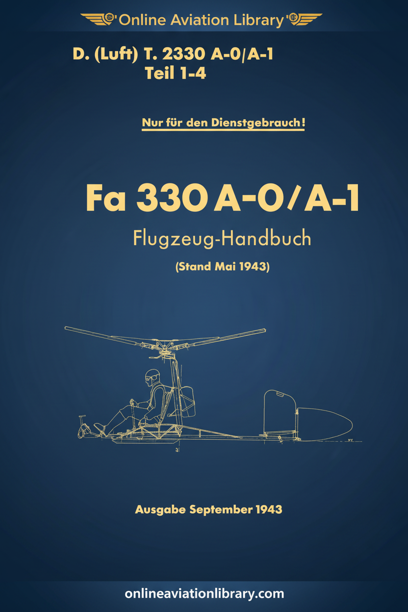 Fa 330 Flugzeughandbuch Cover Page
