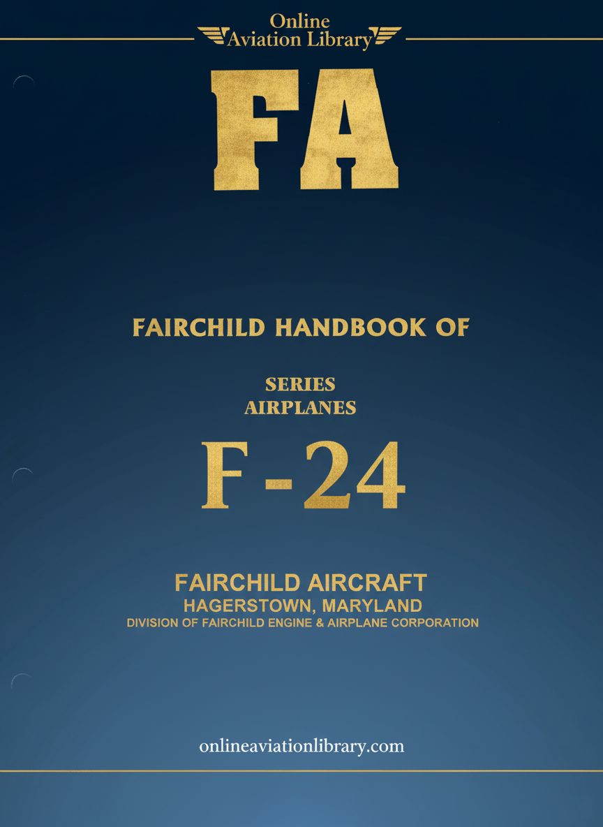 Fairchild F-24 Handbook Cover Page