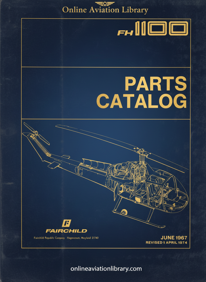 Fairchild FH-1100 Parts Catalog Cover Page